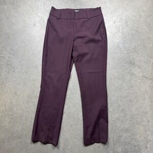 Vintage‎ Dolce & Gabbana Dress Pants Womens Sz 30 Burgundy Preowned Straight Leg